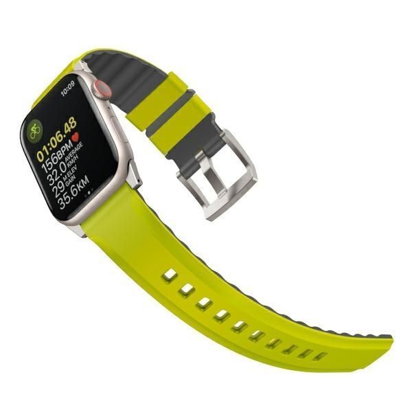 Pasek Silikonowy do Apple Watch Serii 1-9/Se2/Ultra - Limonkowy
