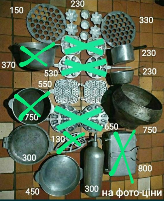 Чайник форми сковорідки казани посуд деко жаровня казан пательня чавун