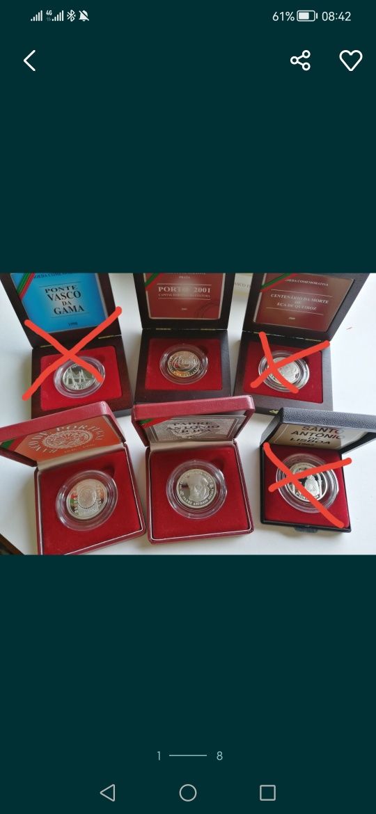 Moedas 500 escudos PROOF