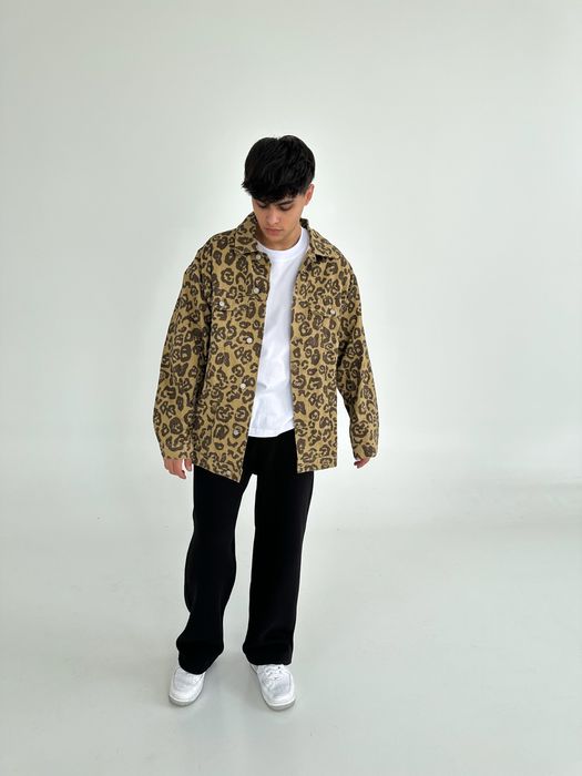 Рубашка оверсайз Лео принт. ЗНИЖКА -50%