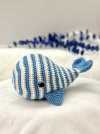 Baleia azul amigurumi