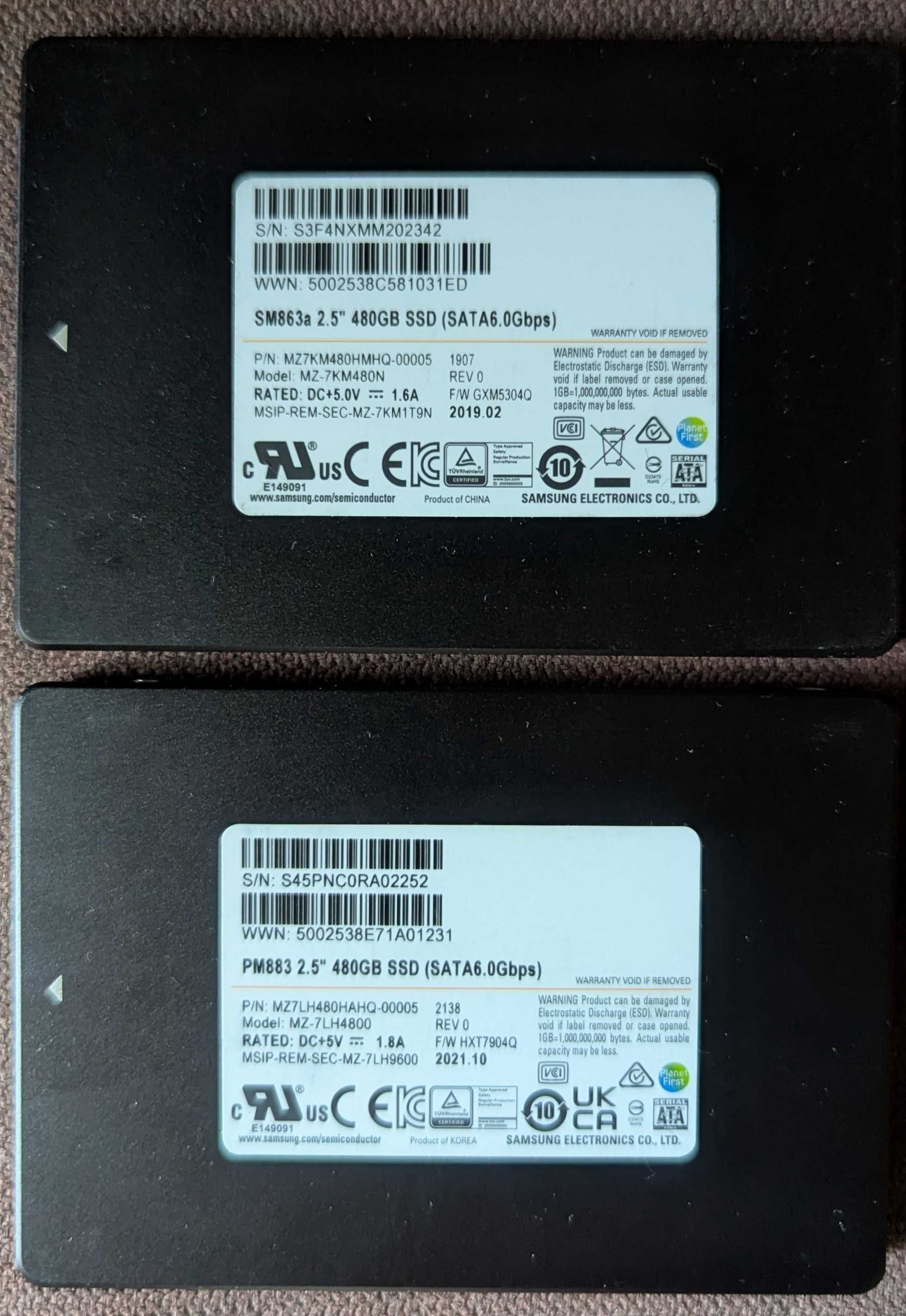 Samsung SM883 240-480-960gb MLC Enterprise !