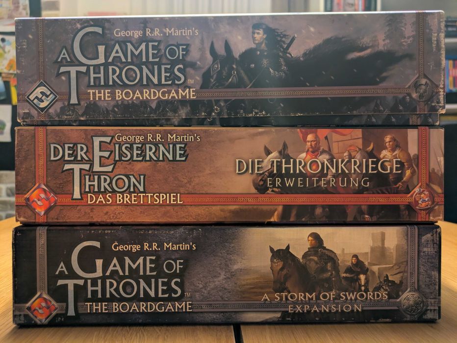 A Game of Thrones (Gra o Tron) + dodatki - gra planszowa (EN/DE)