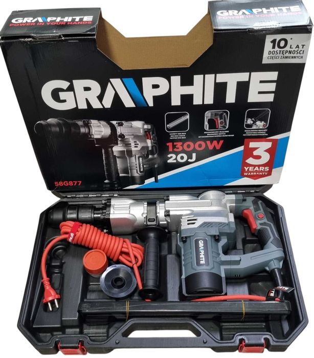 Młot Wyburzeniowy Graphite 58G877 Walizka - Jak nowy