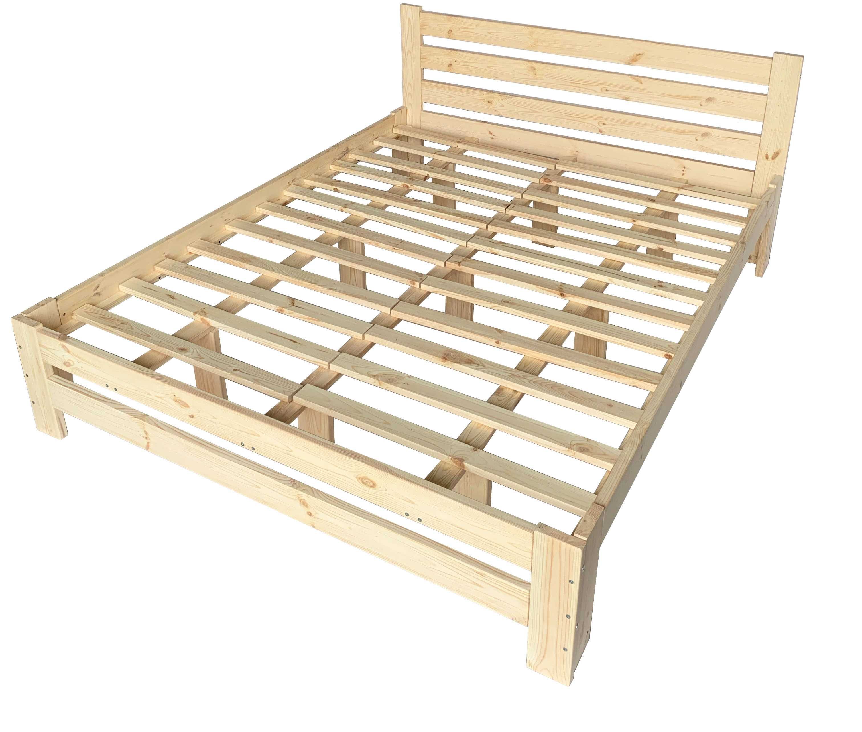 Łóżko 120x200 drewniane Zagłowię 85 CM POTRÓJNIE WZMOCNIONE 140kg+