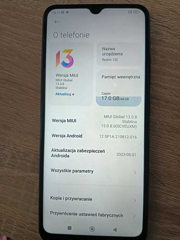 Telefon Smartfon Xiaomi Redmi 12c