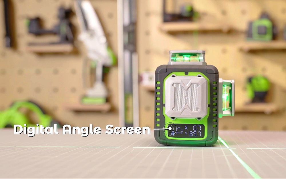 Huepar 3D YO3CG 12 лінійний лазерний рівень