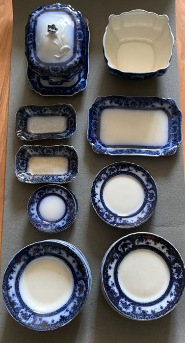 Serviço de jantar Sacavem Beira azul