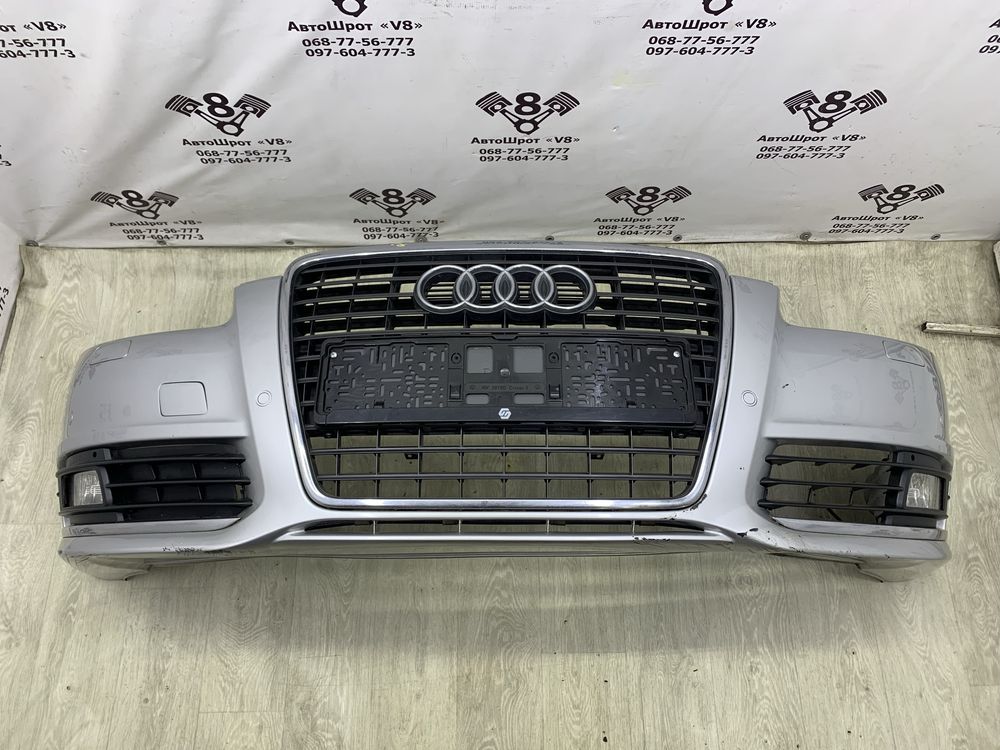 Бампер передній Audi A6 C6 рестайлінг бампер в зборі ауді а6 с6 LX7W