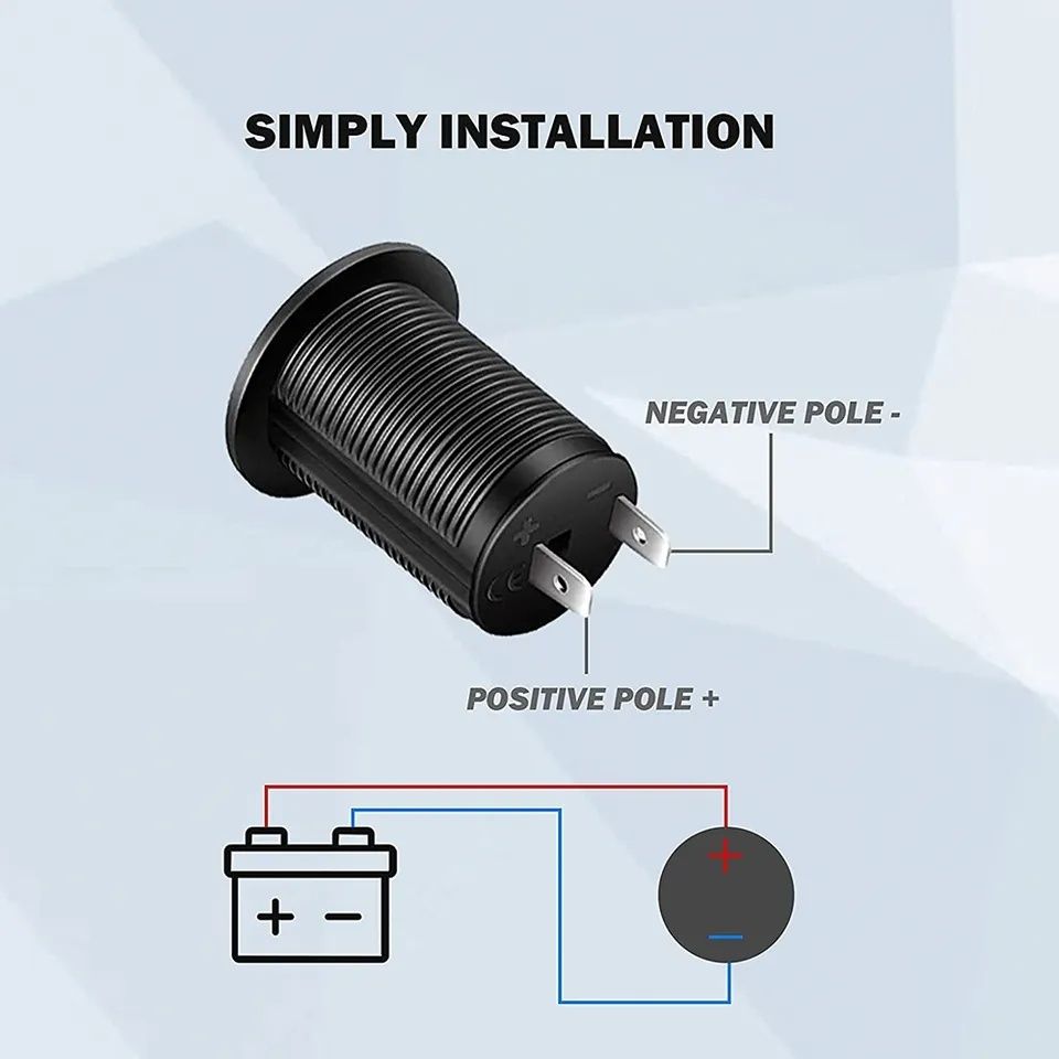 Розетка для авто прикурювача воднепроникана