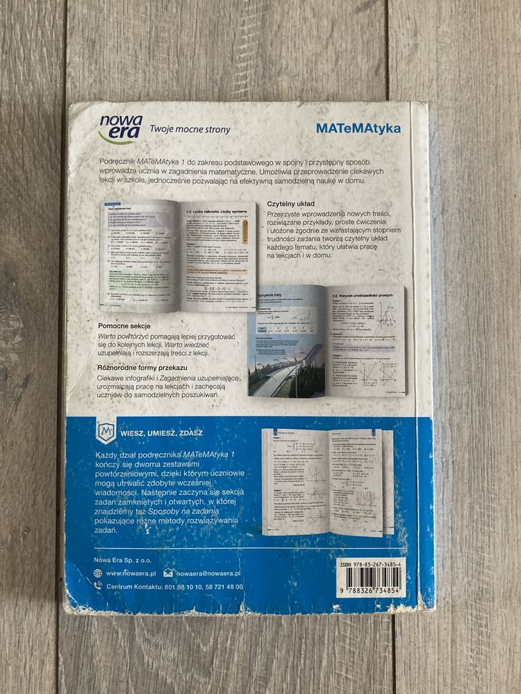 Podręcznik do matematyki dla klasy 1 nowa era zakres podstawowy