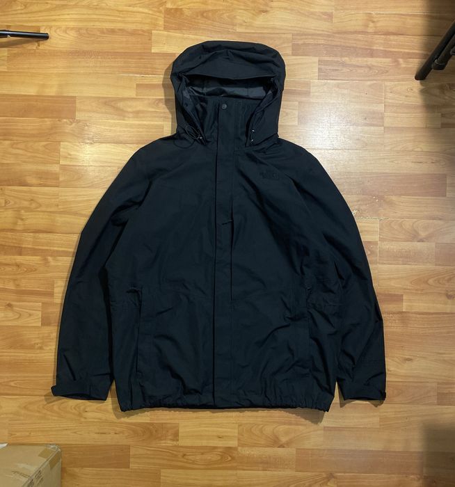 (XXL) THE NORTH FACE Черная курточка на мембране весенняя осенняя tnf