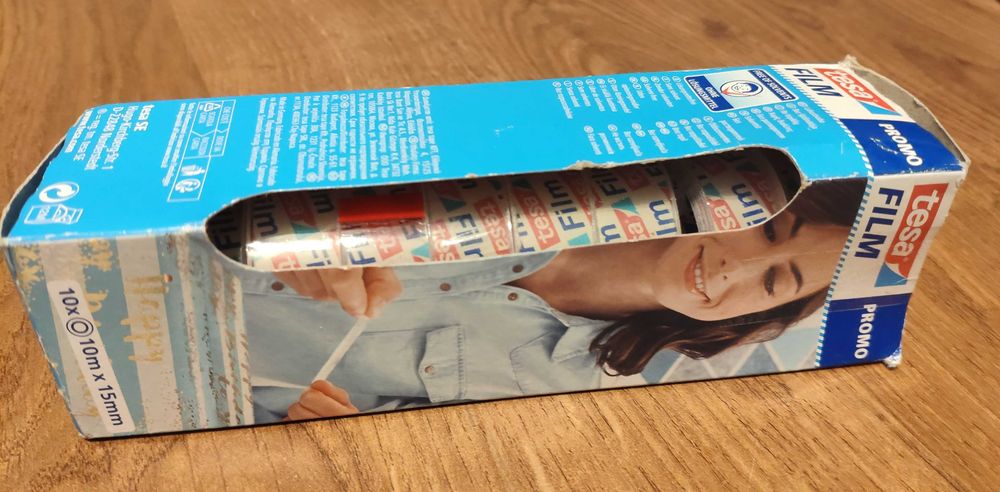 TESA FILM 10 sztuk taśma klejąca biurowa 10m x 15mm