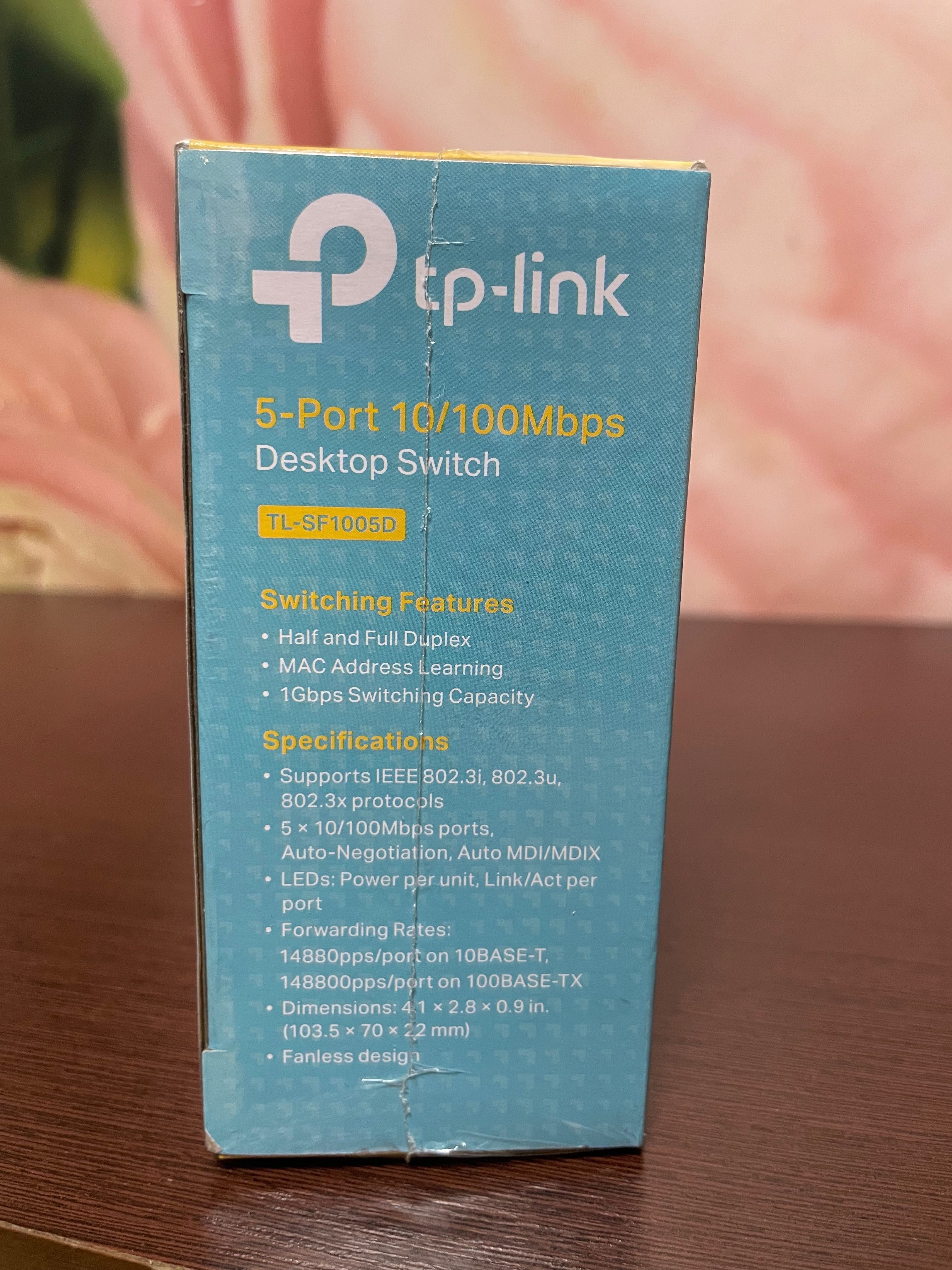 Коммутатор TP-Link TL-SF1005D (5х10/100 Мбит, настольный)