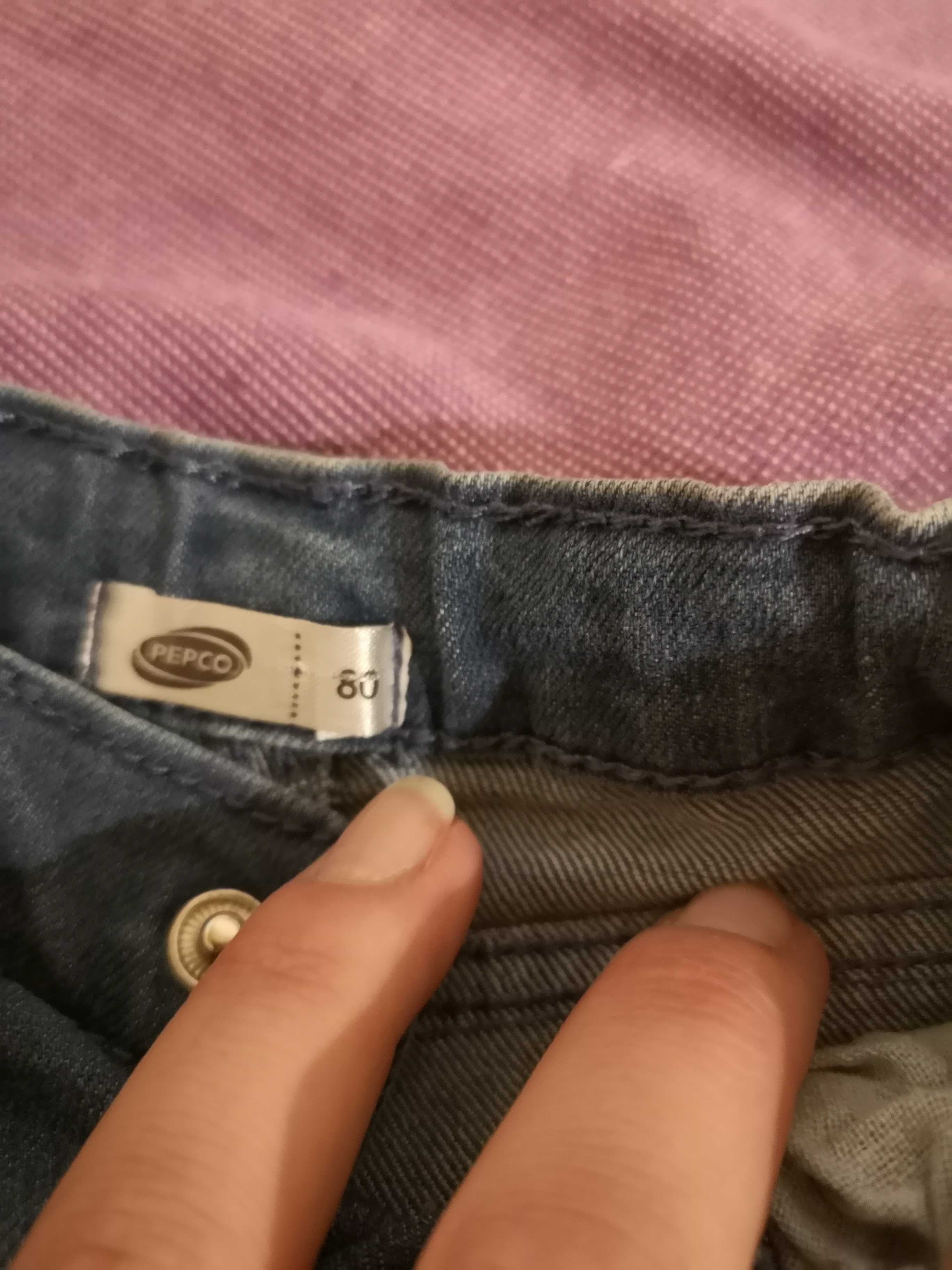 Spodnie jeans dla dziewczynki r80