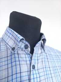 męska koszula w kratkę Blue Harbour luxury pure cotton
