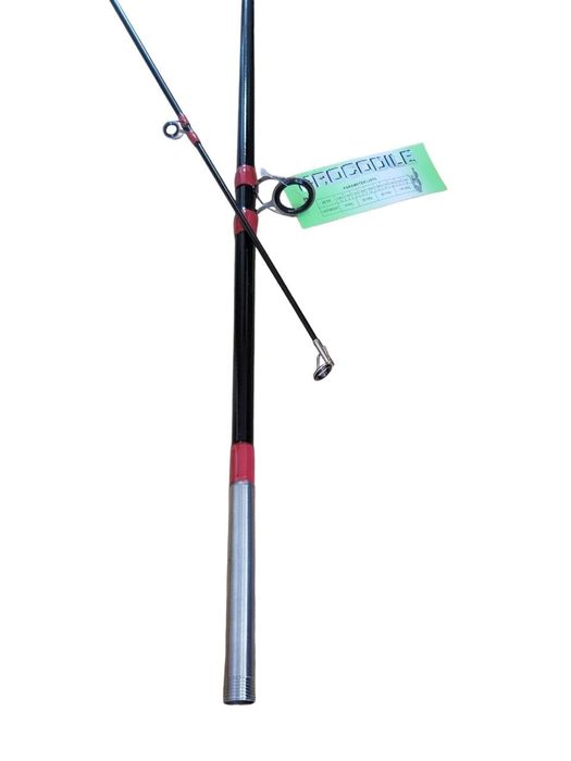 Крокодил Crocodile спиннинг белый штекер и с закруткой черный 2.1м-3м