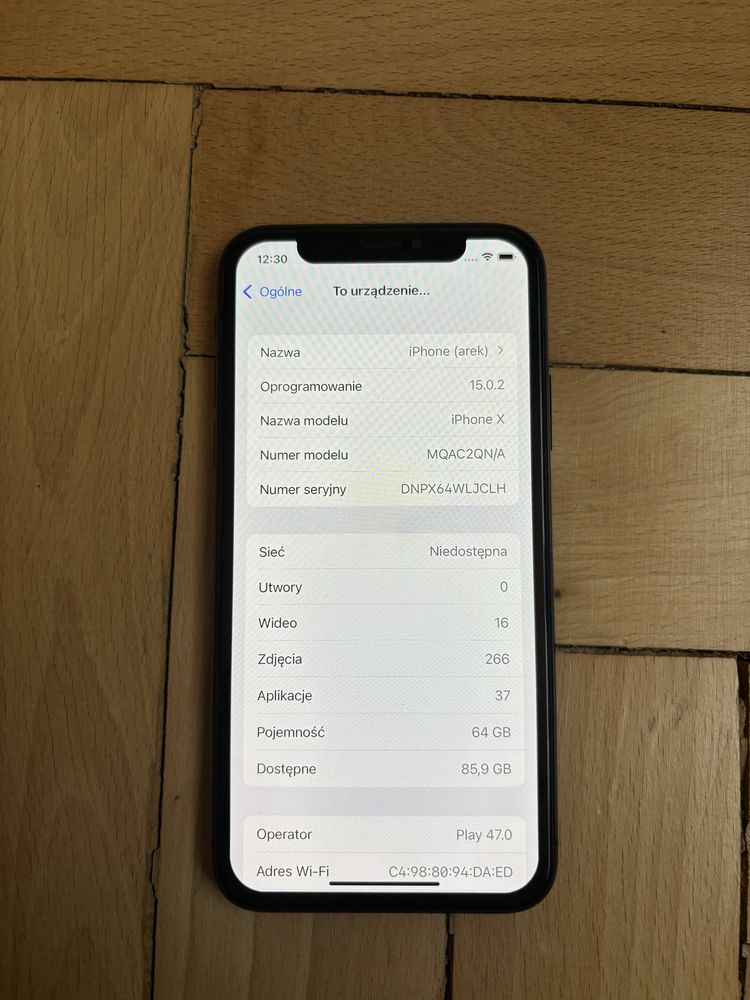 Iphone x 64 gb urzywany