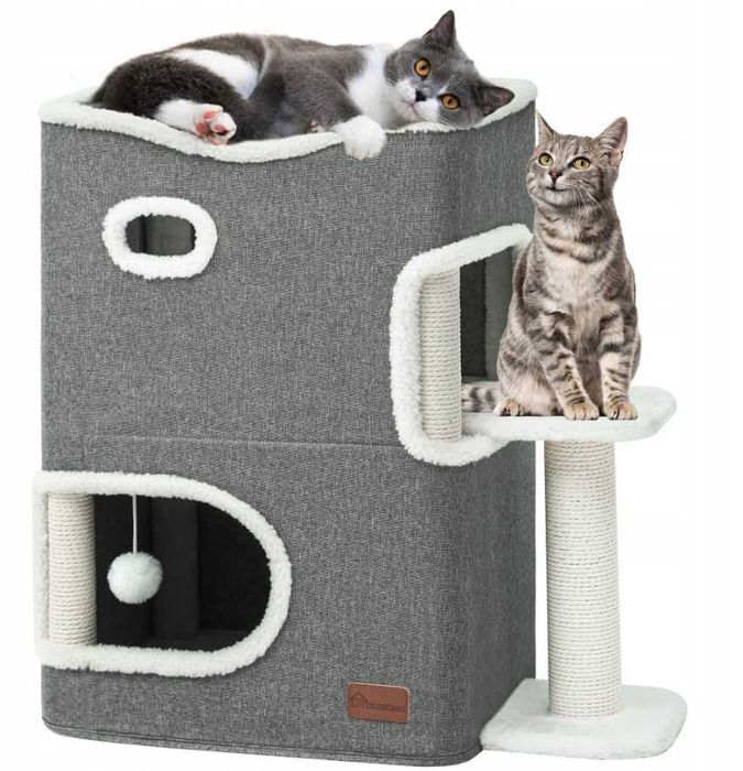 Кошачий домик 58×35×63 см – двухэтажная лежанка