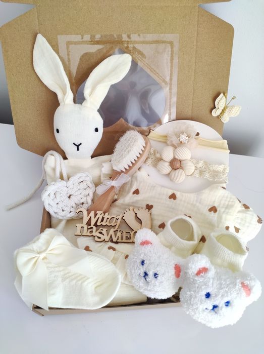 Zestaw Prezentowy baby shower narodziny chrzest prezent baby box