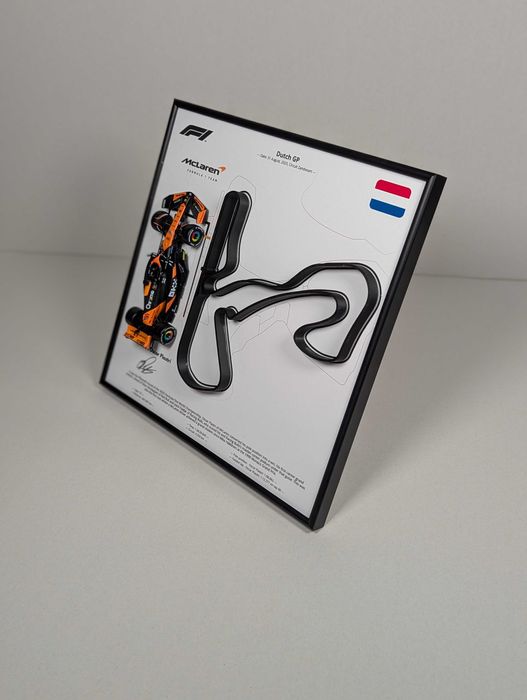 АРТ Рамка з Bburago McLaren F1 1:43 № 81 Oscar Piastri і 3D Dutch GP