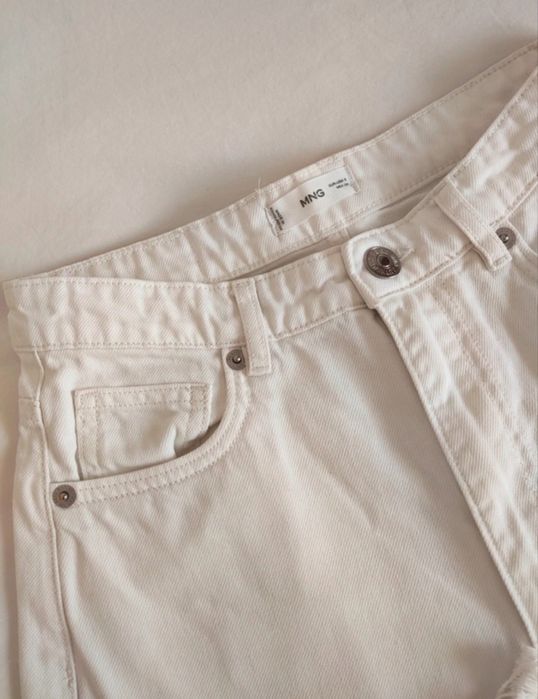 Calças de ganga brancas Mango 32