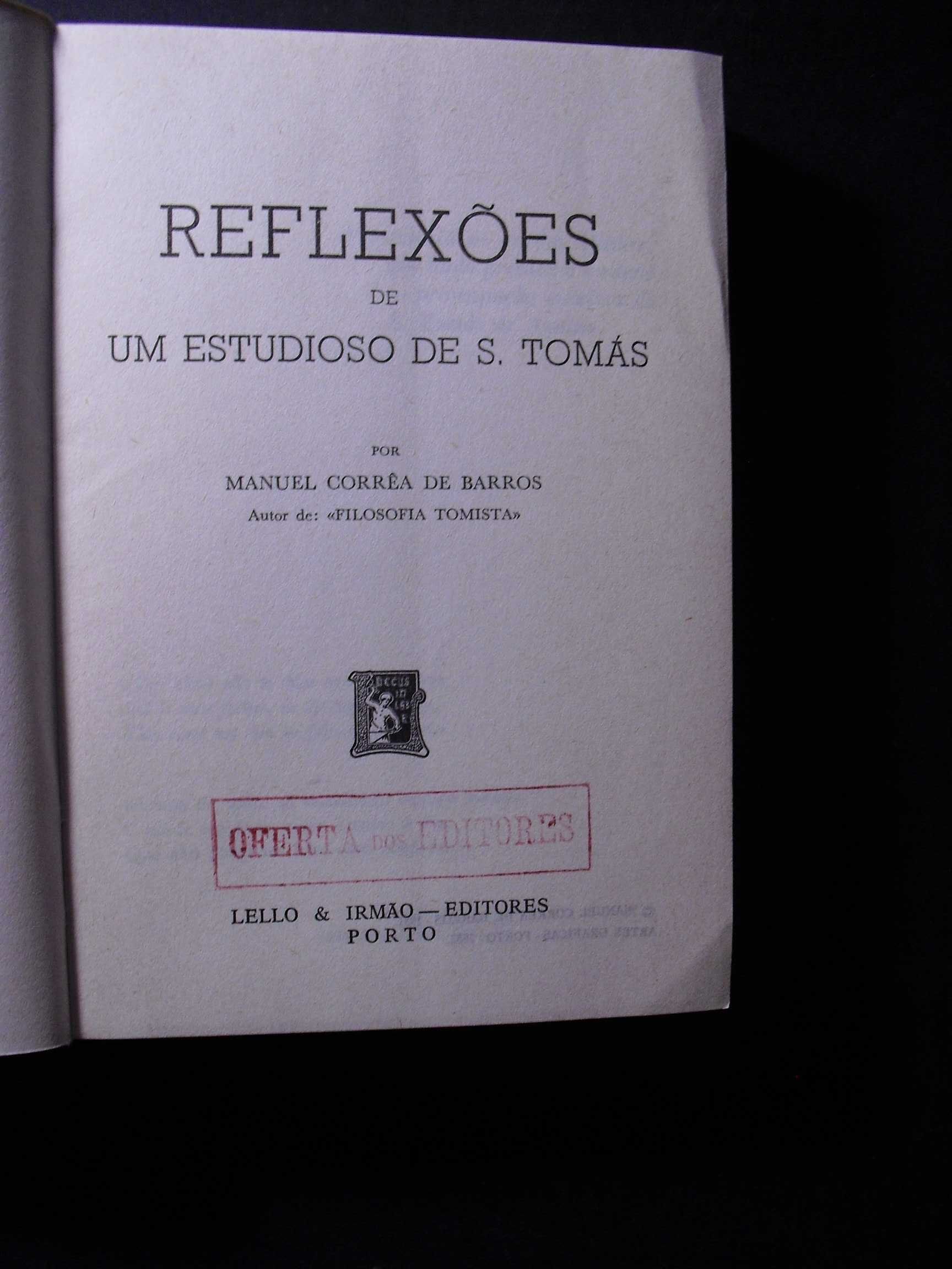 Barros (Manuel Corrêa de);Reflexões de um Estudioso de S.Tomás