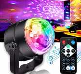 Kolorowe Światła na Imprezę: LED Disco Ball Light
