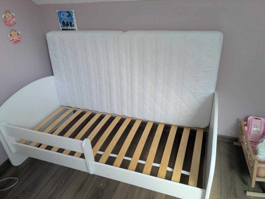 Łożko dziecięce Kobi LUK z szufladą i barierką 160x80