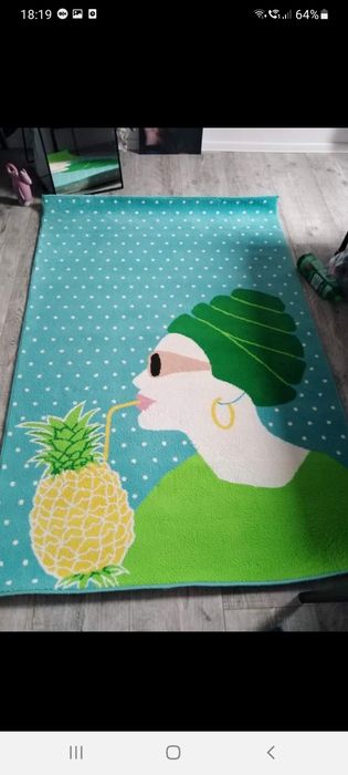 Dywan ikea koebya z turbanem piękny 196/139cm