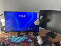 Ігровий ПК Комп'ютер ryzen 5 4500 2 монітора 165hz мишка клавіатура