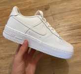 NIKE AIR FORCE ONE sneakersy modne cale biale obuwie sportowe