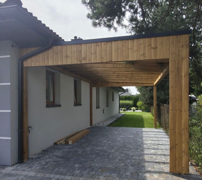 Nowoczesny Carport ,wiata garażowa,zabudowa tarasu.3x6 m.