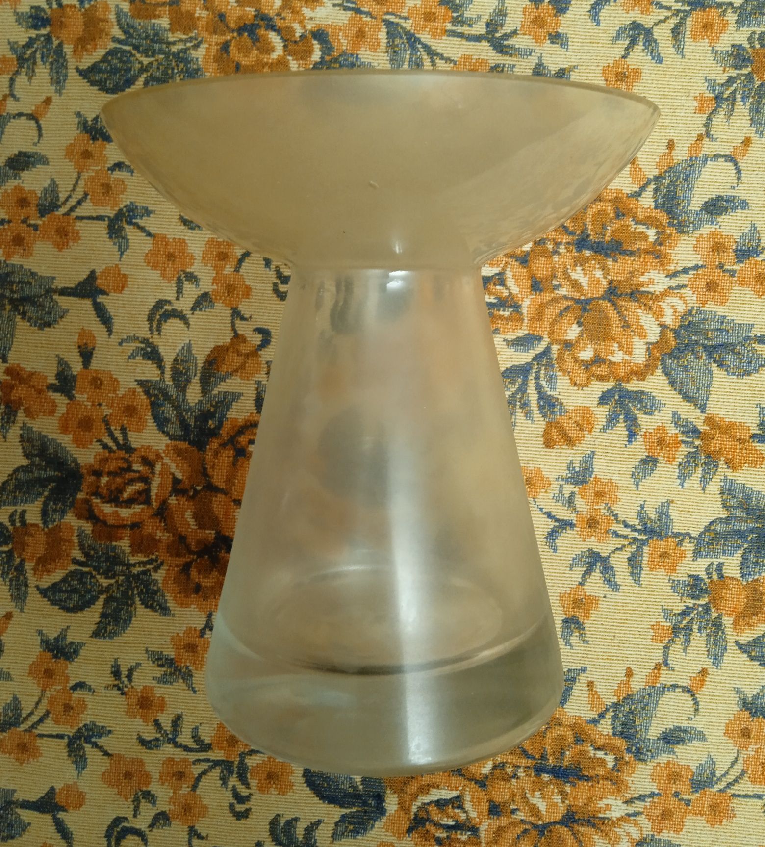 Подсвечник ваза плотное стекло