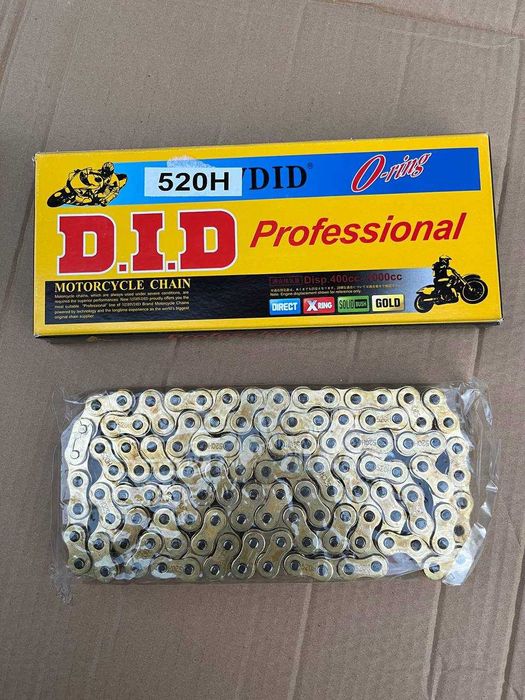 Ланцюг на мотоцикл сальниковий 428, 520. Цепь на мотоцикл DID O-ring