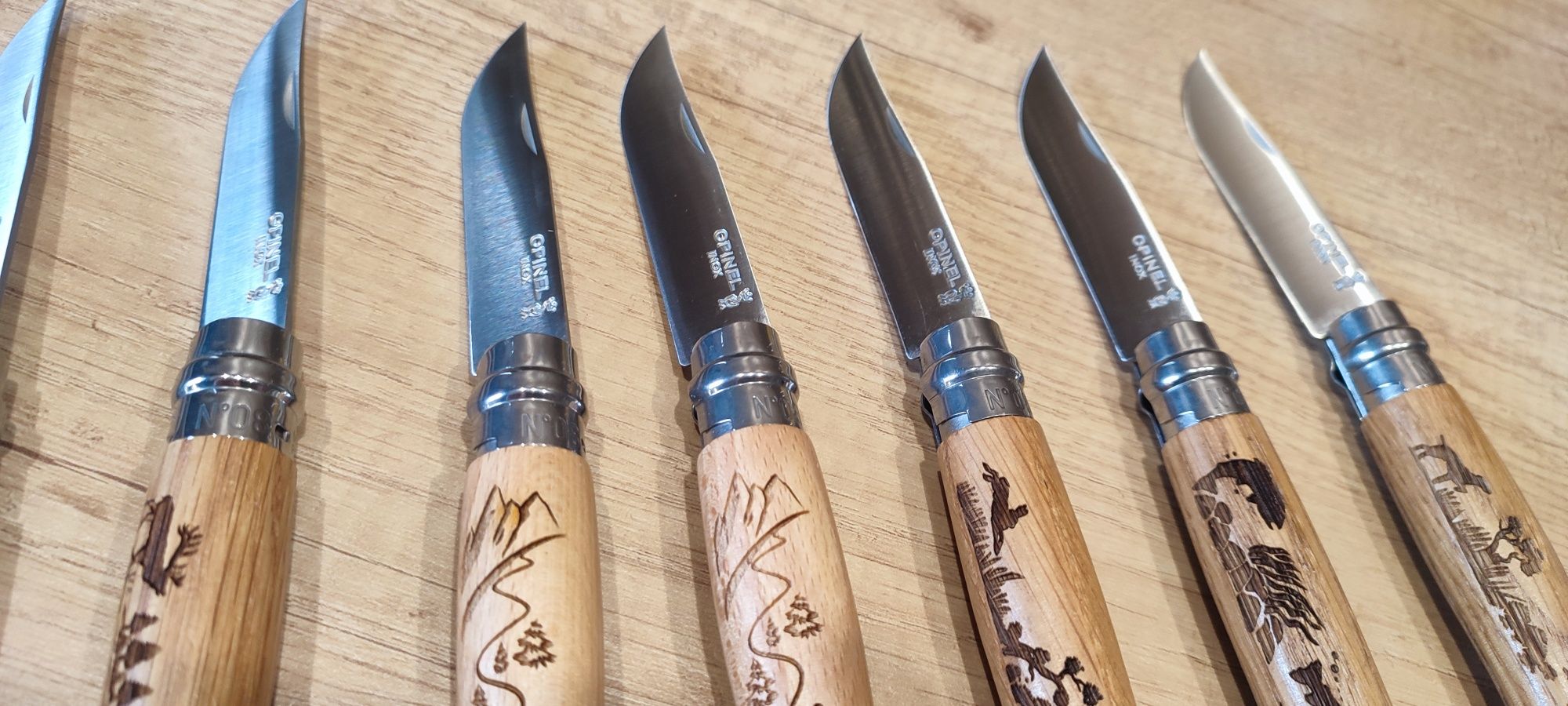 Нож OPINEL 8 коллекция animal гравировка с рисунком цвета нержавейка