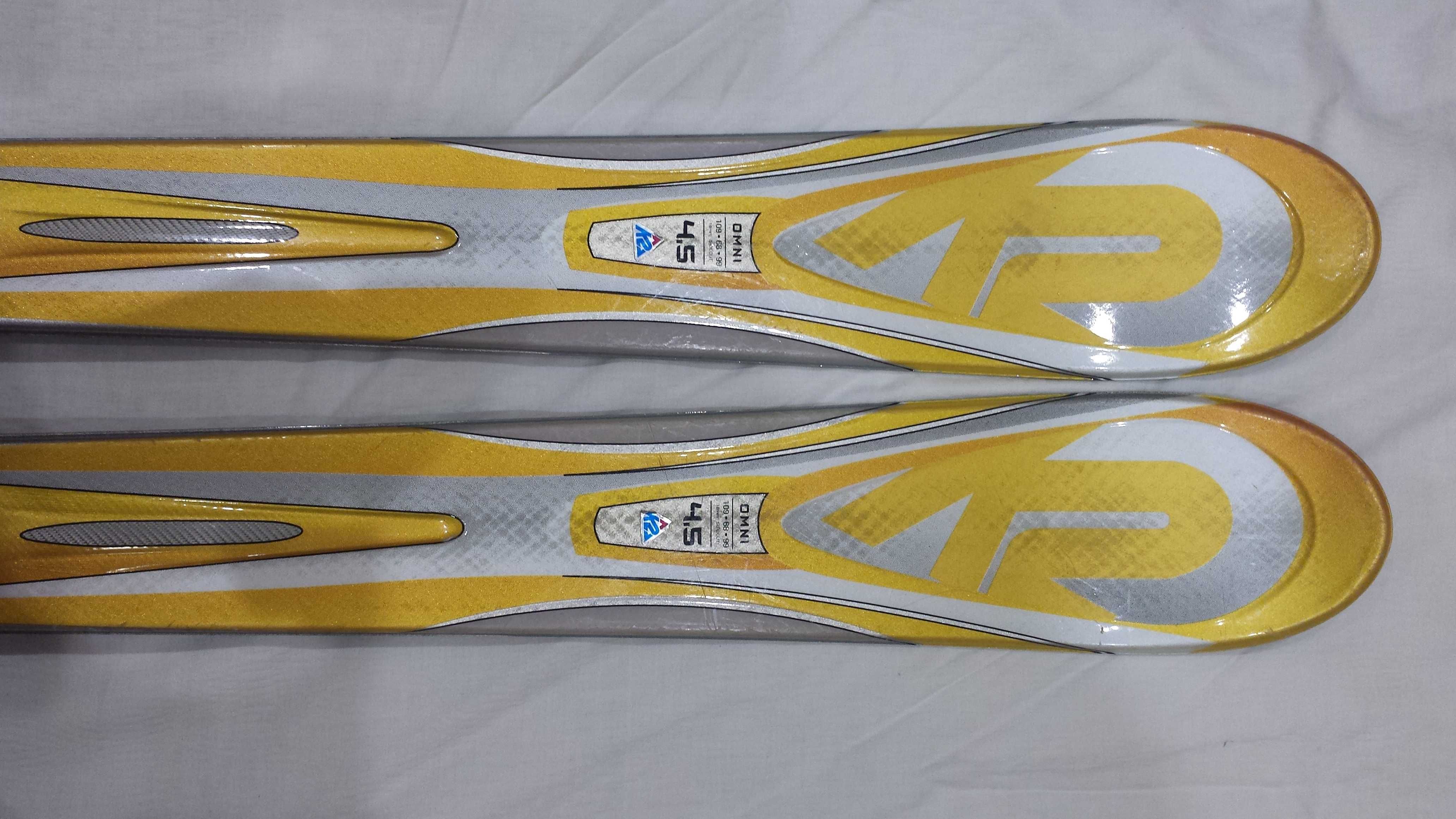 super narty k2 omni  4.5 super stan jak nowe, wiazania marker mod 10.0