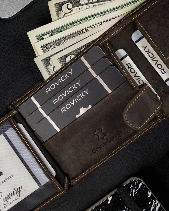 skórzany portfel męski na zatrzask - always wild