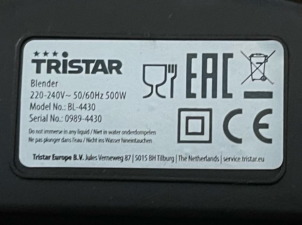 Liquidificador Tristar Vidro