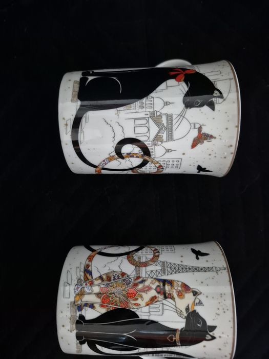 Kubki z porcelany Queen Isabell Zakochane koty