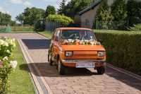 Samochód do ślubu Fiat 126p,  Maluch, z kierowcą,  oryginał, jedyny