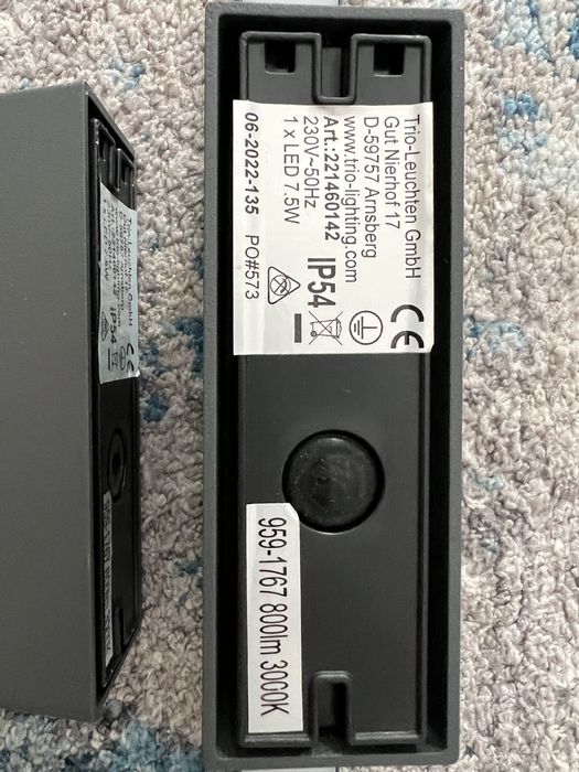 Nowa lampa/kinkiet zewnętrzny Trio Tawa