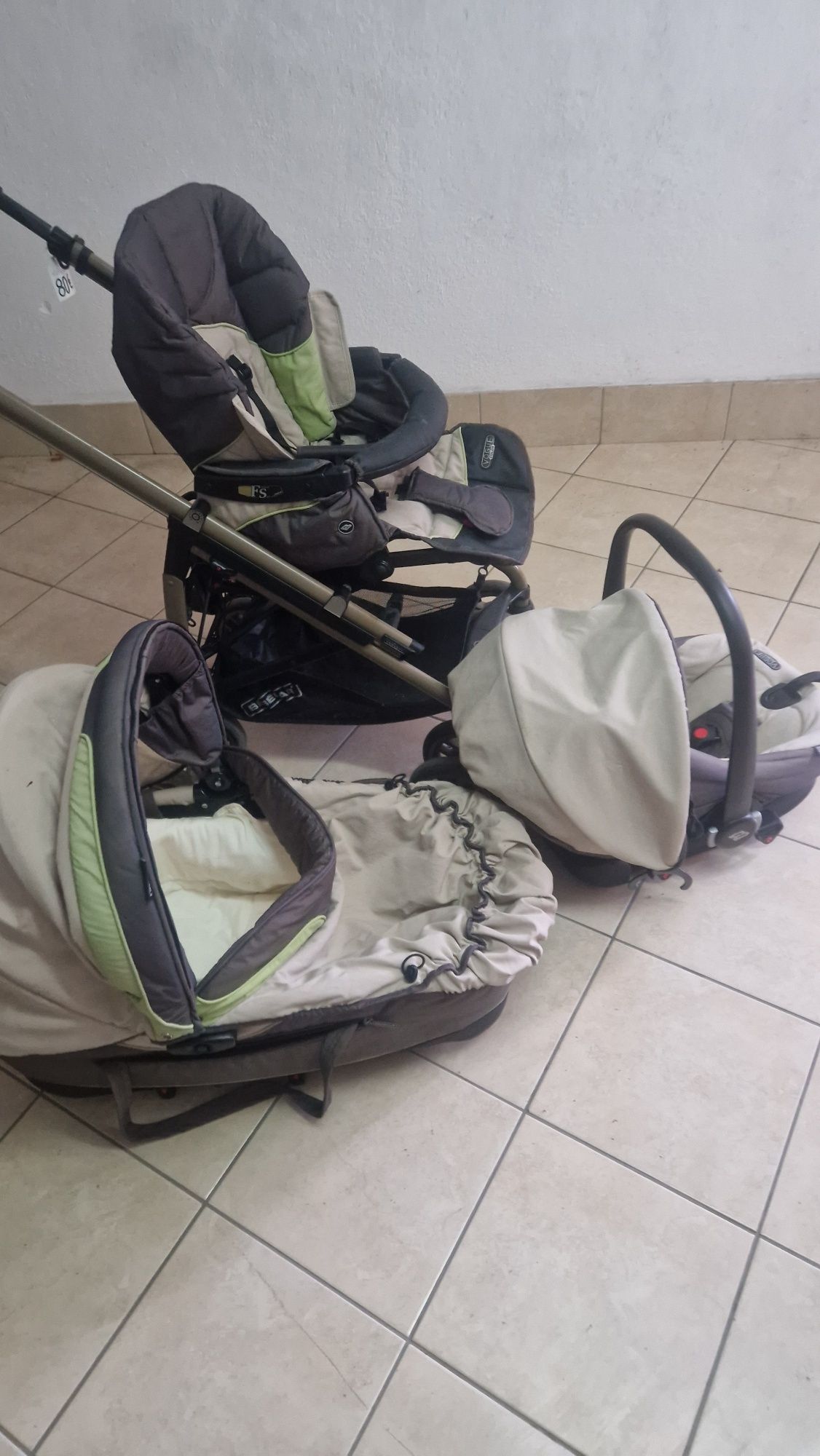 Trio BébéCar em 3 tons