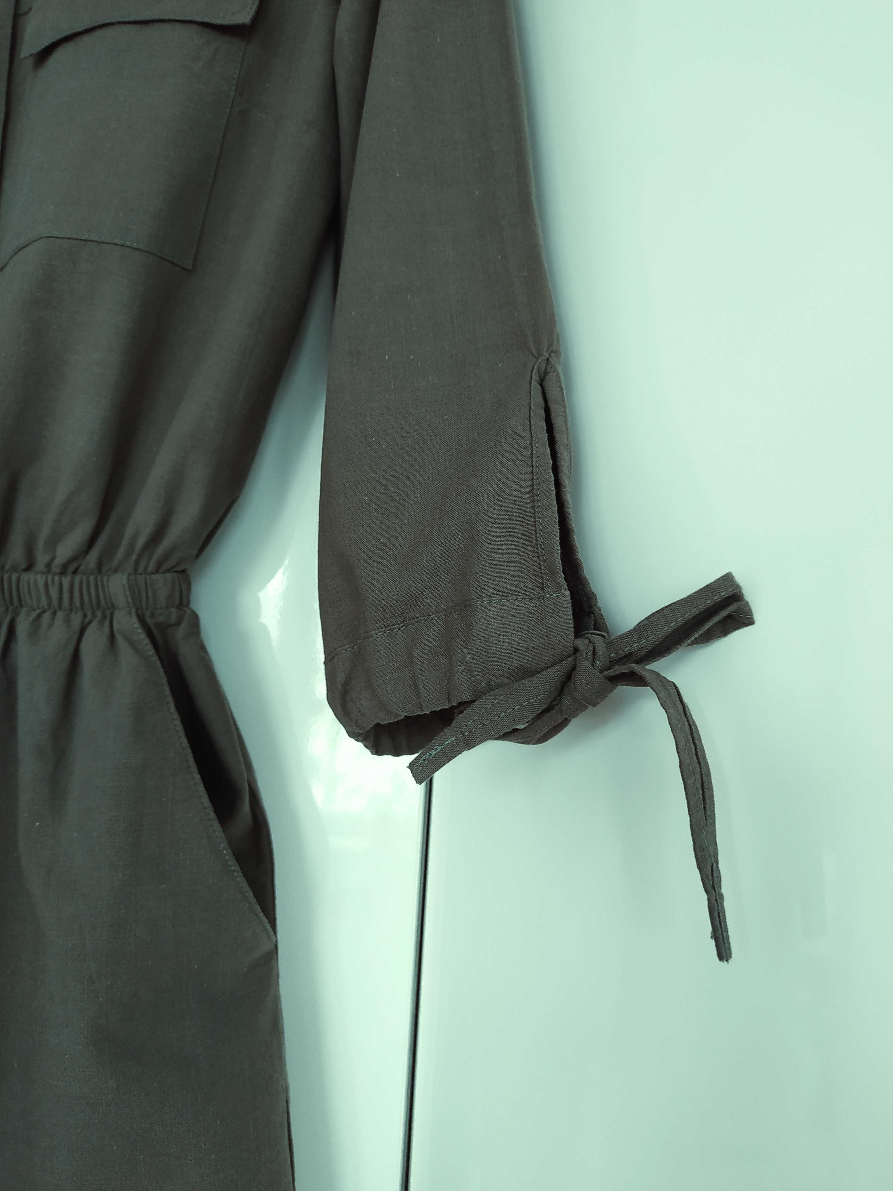 Nowy kombinezon H&M Divided khaki styl militarny rozmiar XS/S 34/36