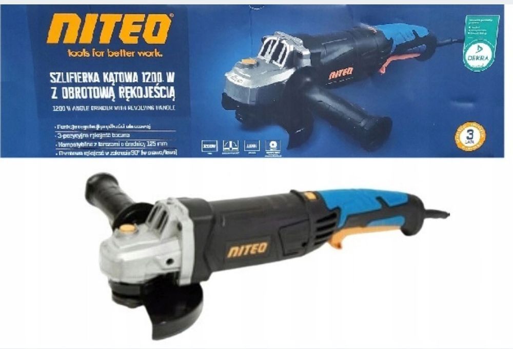 Szlifierka kątowa Niteo 1200W 125cm flex fluks gumowka diax Nowa