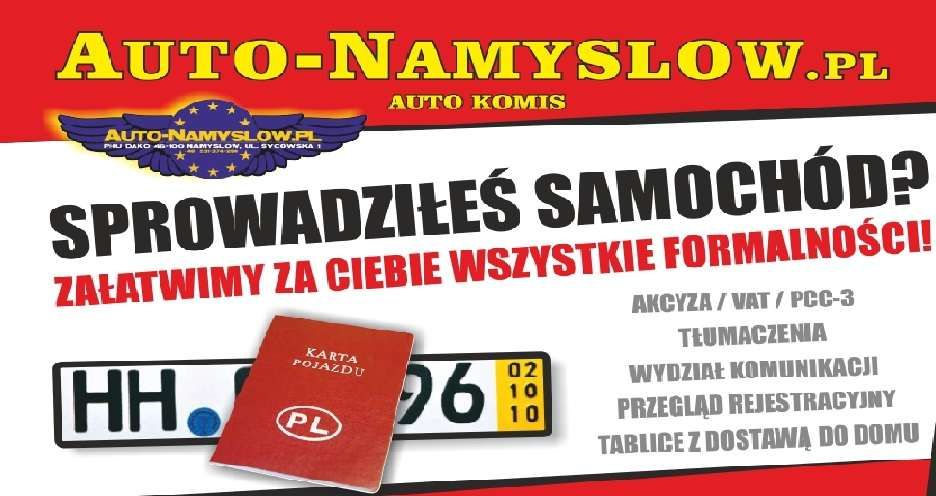 Akcyza sprowadziłeś samochód? Rejestracja pojazdów załatwimy za Ciebie