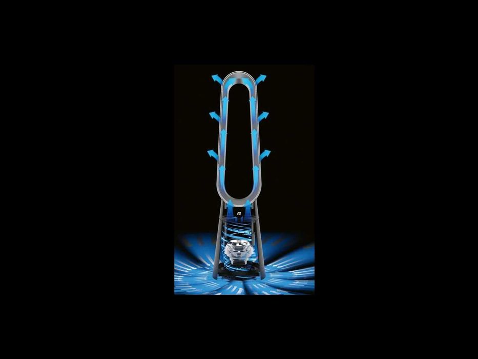 Wentylator kolumnowy bezłopatkowy CZARNY -  97 cm  GWARANCJA 3 lata