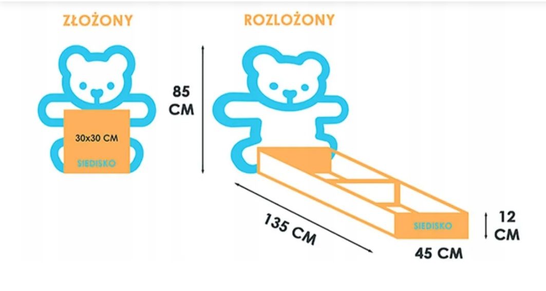 Rozkładany fotel Tron dla dziewczynki