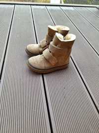Trzewiki buty zimowe wiosenne r.25 EMEL stan idealny zamszowe skóra