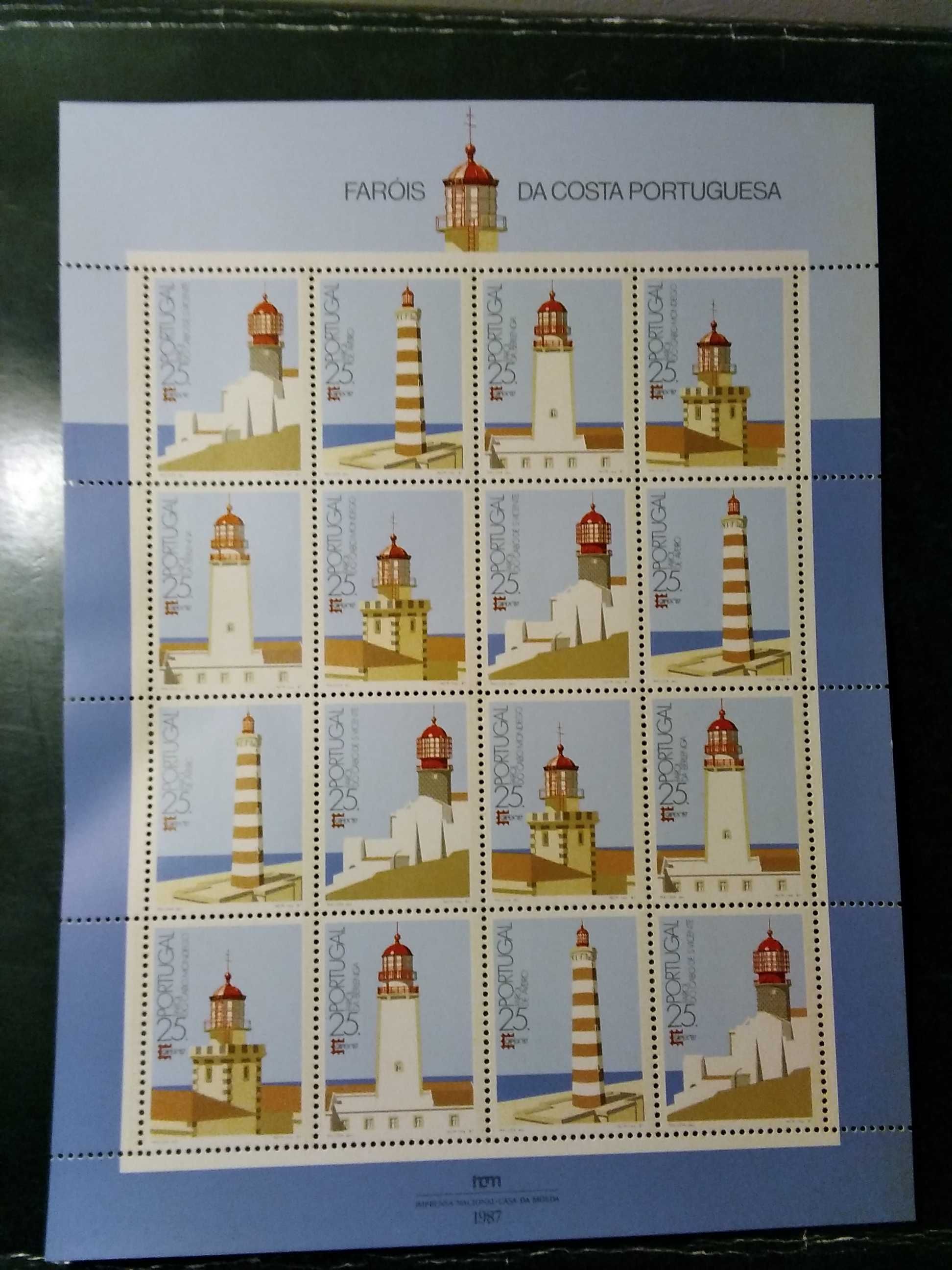 1987 Folha Miniatura Faroes da Costa Portuguesa MNH **